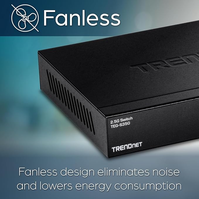 TRENDnet 5-Port Unmanaged 2.5G Gaming Switch, 5 x 2.5GBASE-T Ports, 25Gbps - Image 7