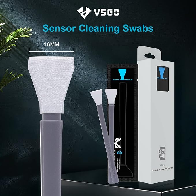VSGO 12pcs APS-C Camera Sensor Cleaning Kit, Sensor Cleaning Swabs, Compatible - Image 2