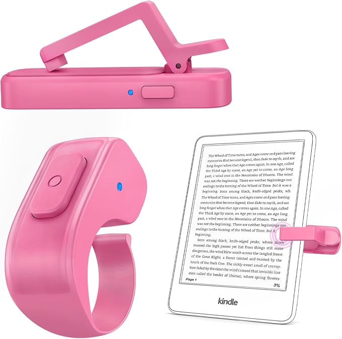 DATAFY Page Turner Ring for Kindle, Remote Control Paperwhite Oasis Scribe Kobo by DATAFY
