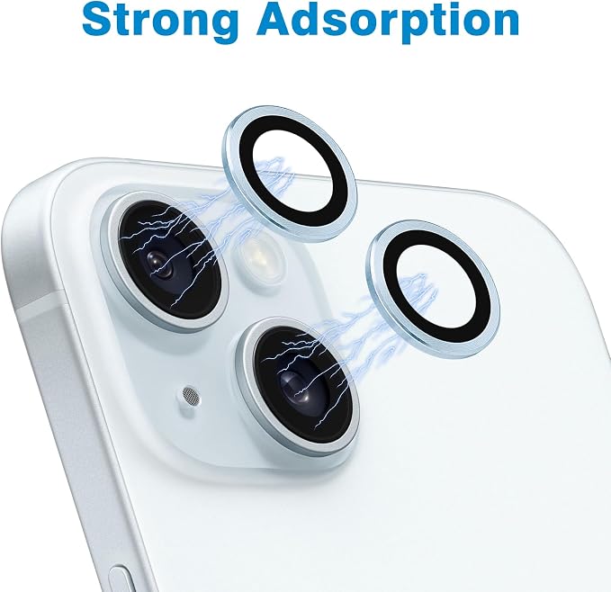 Compatible with iPhone 15 and iPhone 15 Plus Camera Lens Protector, - Image 4