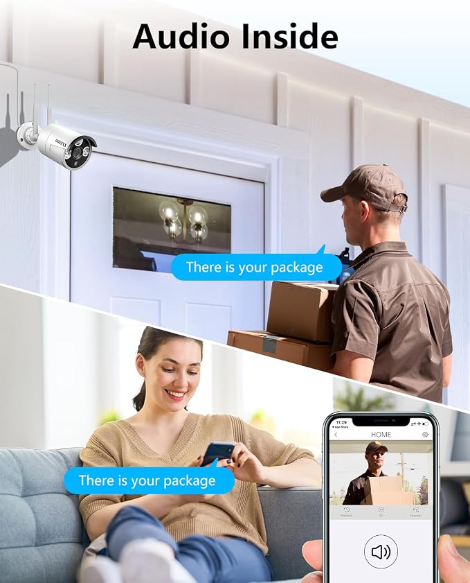Wireless Security Camera System, 16CH WiFi NVR - Image 2