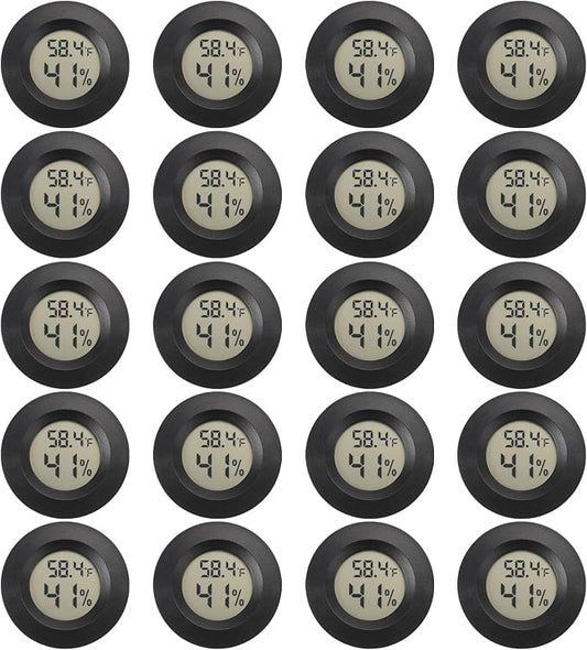 Mini Hygrometer Digital Thermometer Humidity Meter 20 Pack Hygrometer by SerundoAuto
