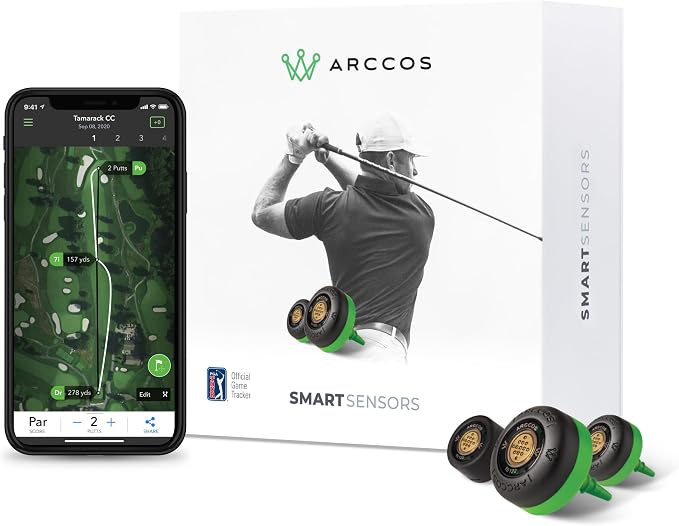 Arccos Smart Sensors: Automatic Golf Game Tracking System, A.I. Powered GPS by ArccosGolf