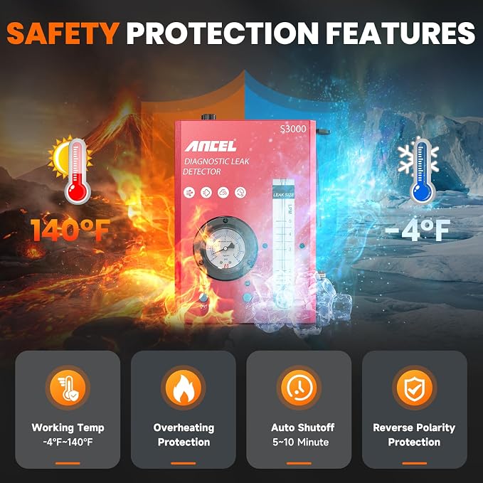 ANCEL S3000-US Smoke Machine Automotive Leak Detector - Image 6
