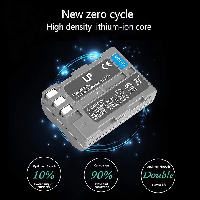 LP EN-EL3e Battery Charger Pack, Replacement - Image 6