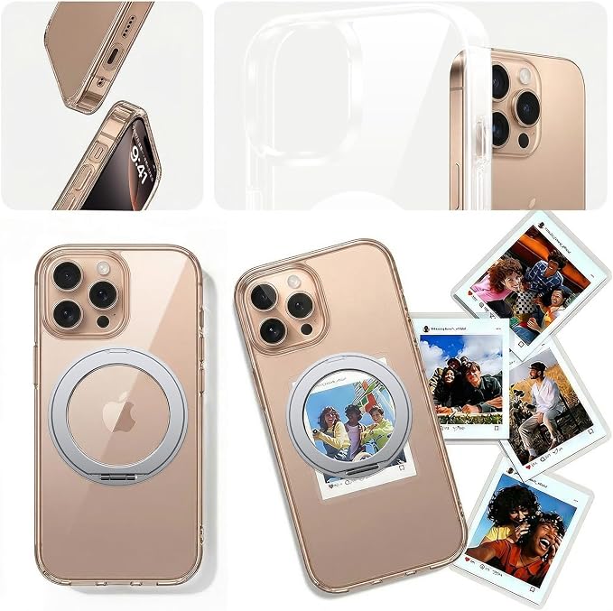 toushion 3 in 1 for iPhone 16 Pro Max Case Stand |Build in Kickstand, Screen - Image 7