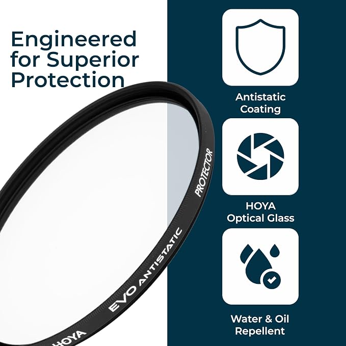 Hoya EVO Antistatic 58mm Filter — Premium Optical Glass w/ 16-Layer SMC Lens - Image 6