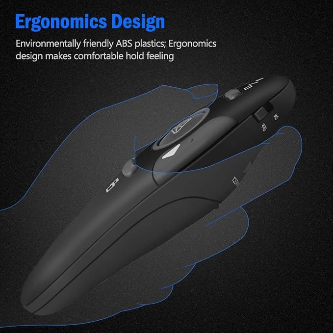 Presentation Remote Clicker, USB A & USB C Wireless Presenter - Image 6