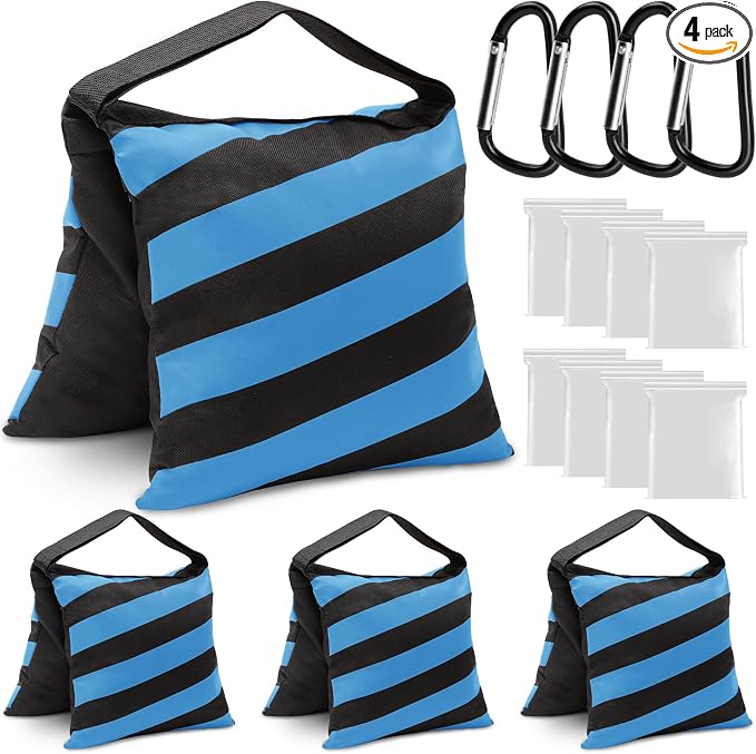 4 Packs Blue Sandbag Weight Bags by Aimosen