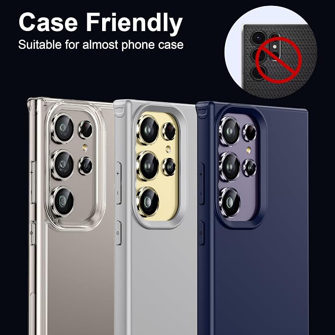 WSKEN for Samsung Galaxy S24 Ultra Camera Lens Protector, Ultra Thin Scratch - Image 5