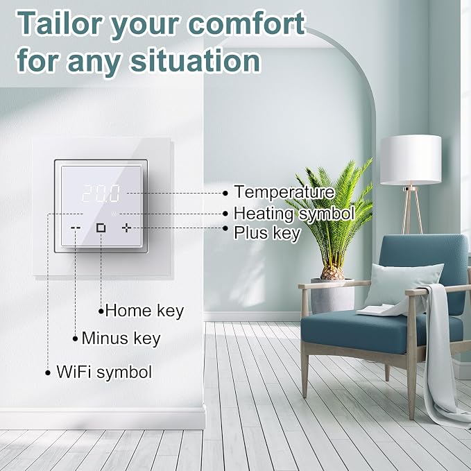 HEATIT Programmable Thermostat, WiFi Smart Thermostat - Image 8