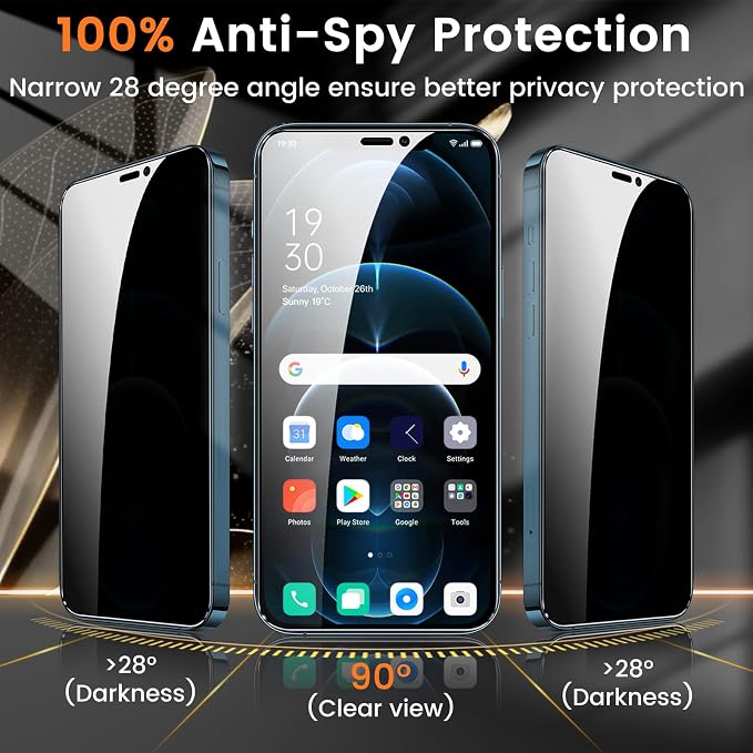 Lesakit 3+3 Pack Privacy Screen Protector - Image 3
