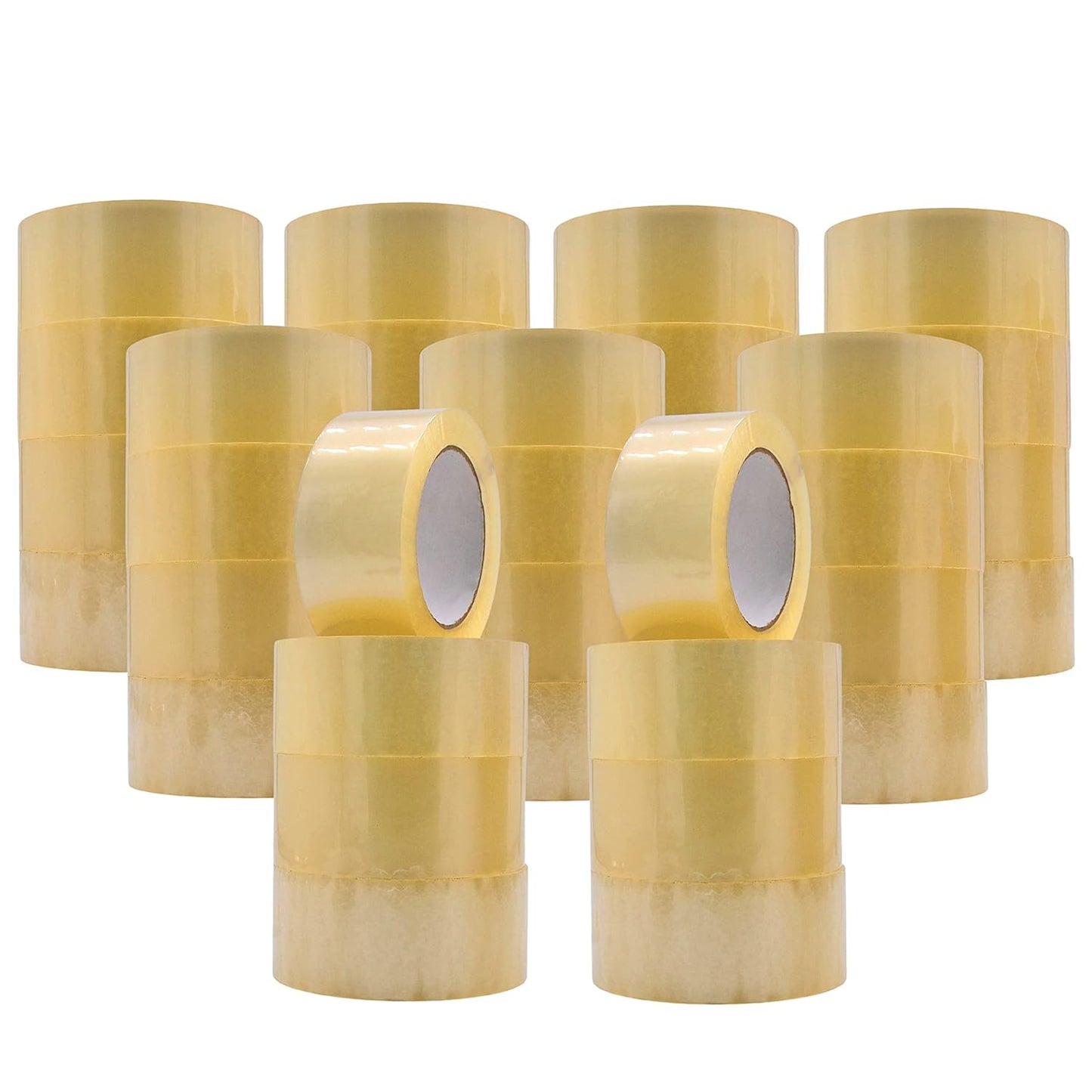 WOD CST20WBA Clear Packing Tape - 2" in. x 60 Yards Per Roll (36 Rolls) - Strong Heavy-Duty Industrial Shipping Box Packaging Tape for Moving, Office, & Storage