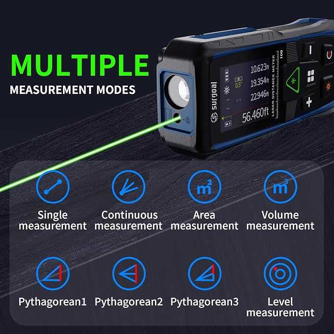 328Ft Green Laser Distance Meter – Digital Laser Measure - Image 2