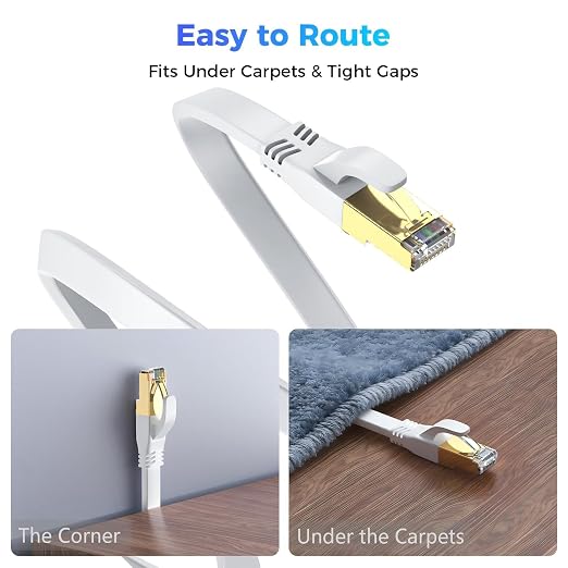 Cat 8 Ethernet Cable 6 FT 2Pack, Outdoor&Indoor High Speed Heavy Duty Network - Image 5