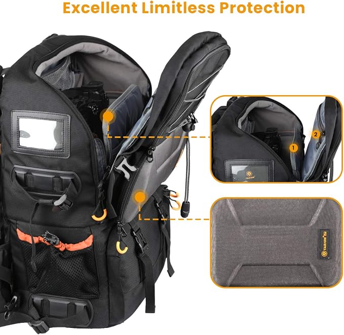 TARION 27L Extra Large Camera Backpack - 2 in 1 Professional Camera Bags - Image 7