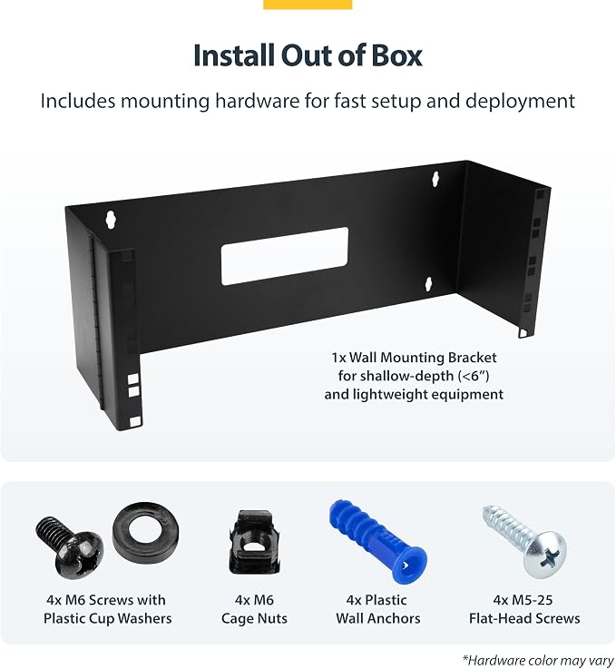 StarTech.com 4U Hinged Wall Mount Patch Panel Bracket - Image 5