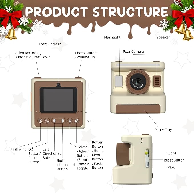 Kids Camera Instant Print, Instant Print Camera - Image 8