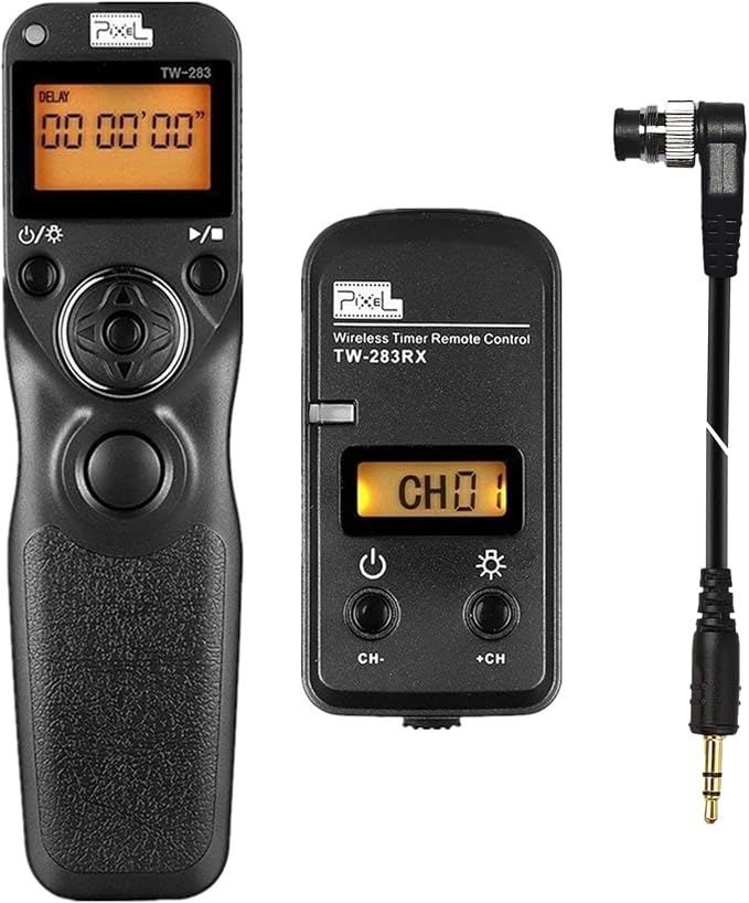 Pixel LCD Wireless Shutter Release Remote Control TW283-DC0 Compatible by Pixel