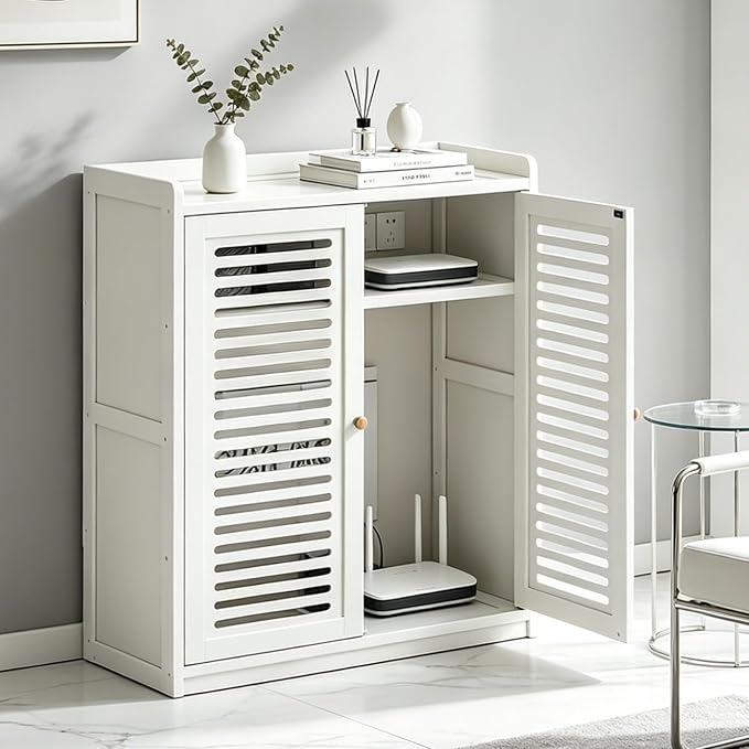 WiFi Router Storage Cabinet by Unknown