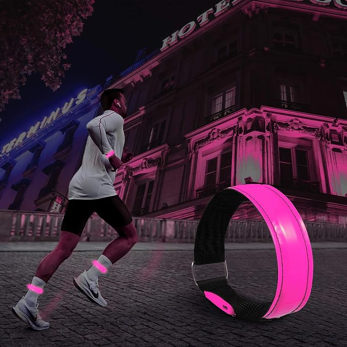 2 Pack Rechargeable LED Reflective Armband, High Brightness High Visibility - Image 7