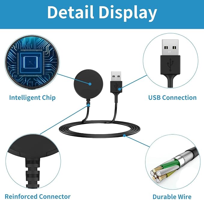 Charger Replacement for Samsung Galaxy Watch 8/8 Classic/7/6/6 Classic/5/5 - Image 3