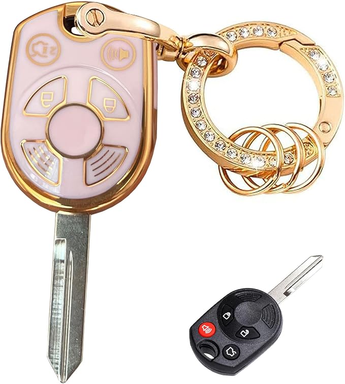 Keyless Entry Systems for Ford Key Fob Cover Fit for Ford Transit Mustang by Rilnaewn