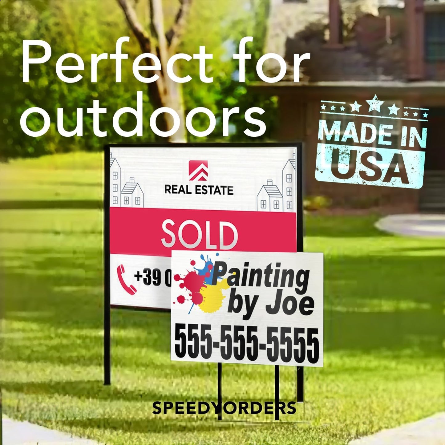 Custom Outdoor Metal Sign - Personalized Aluminum Safety and Business Signs, Waterproof, Silver Brushed Metal, 7x7 In