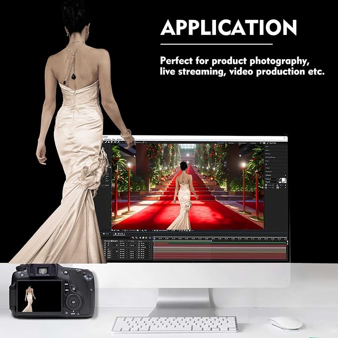 Black Photo Backdrop for Photoshoot, Fabric Background for Product Photography - Image 3