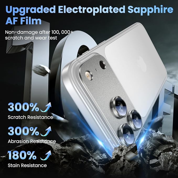 Uyiton Compatible with iPhone 17 Pro Max Camera Lens Protector - Image 7
