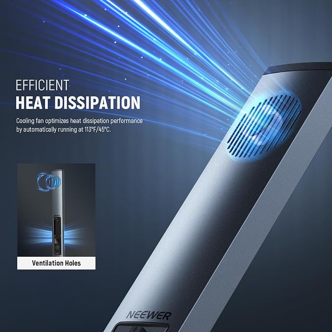 NEEWER Handheld 2.4G LED Video Light Stick Kit, Upgraded 40W Dimmable - Image 6