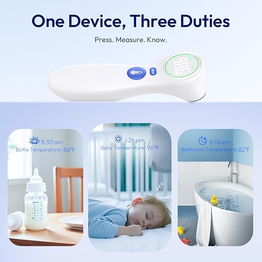 No-Touch Thermometer for Adults and Kids, 1-Second Fast Reading, Color-Coded - Image 5
