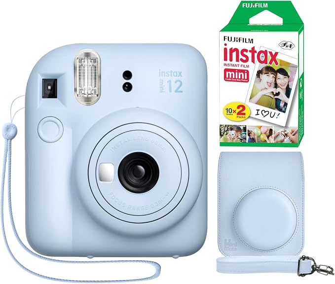 Fujifilm Instax Mini 12 Instant Camera + Minimate Custom Case + Fuji Instax by FUJIFILM