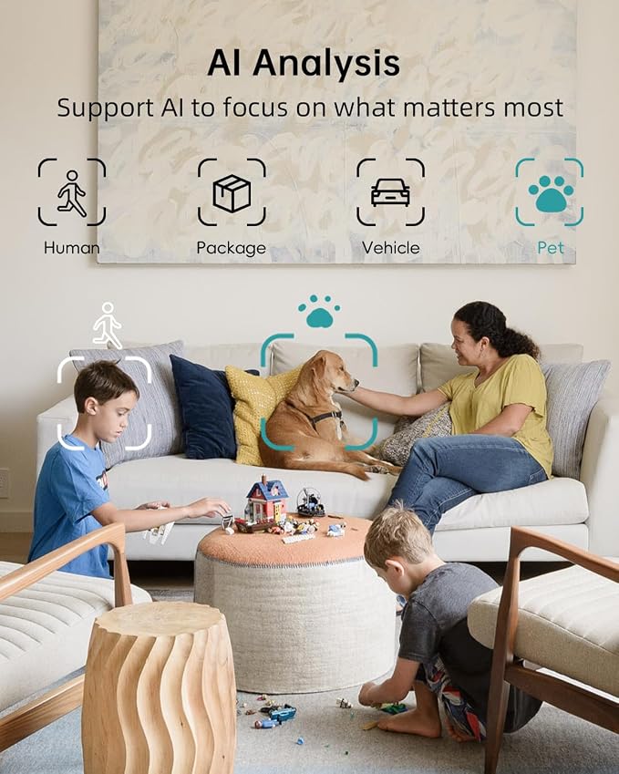 ZUMIMALL 360° Indoor Security Camera, 3MP Baby Monitor Camera, 24/7 Recording - Image 4