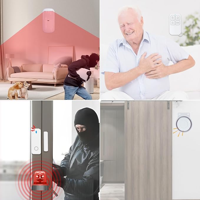 Alarm System with Phone APP Alert, DIY WiFi Home Security Alarm System - Image 5