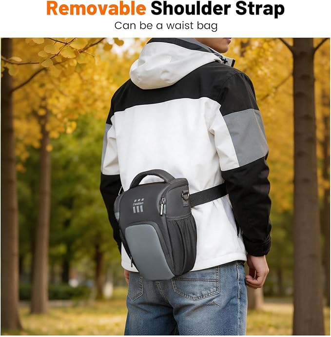 Cwatcun Camera Sling Bag, Compact DSLR Waterresistant Shoulder Bag - Image 6