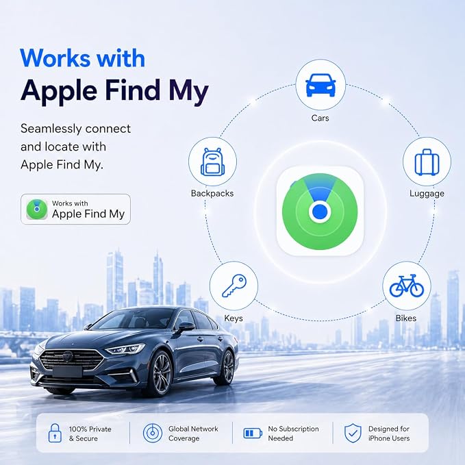 GPS Tracker for Vehicles, Magnetic Waterproof Car Tracker, No Monthly fees - Image 2
