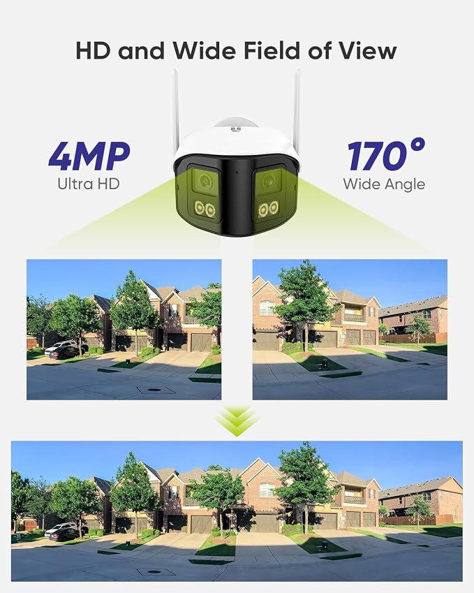 SANNCE 4MP Dual Lens Security Camera - Image 2