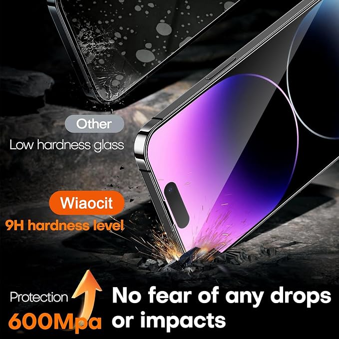 Wiaocit 3 Pack Tempered Glass Screen Protector - Image 3