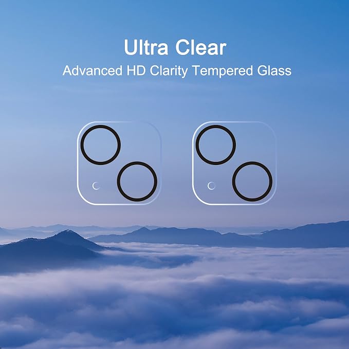 Ailun Camera Lens Protector for iPhone 13 & iPhone 13 Mini, Tempered Glass - Image 4