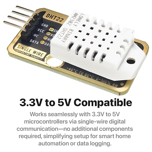 Lonely Binary 6pcs DHT22 DHT11 Gold Edition Digital Temperature Humidity Sensor - Image 4