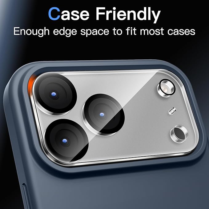 JETech Camera Lens Protector for iPhone 17 Pro 6.3-Inch, 9H Tempered Glass - Image 7