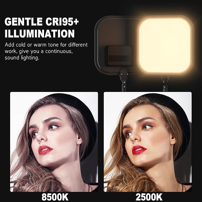 ALTSON 3 Pack LED Video Panel Light, 2500-8500K Dimmable Studio Lights - Image 3