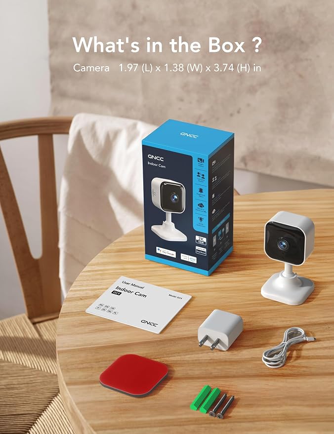 GNCC 2K Indoor Cameras for Home Security - Image 9