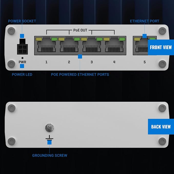 Teltonika TSW100 Industrial PoE+ Unmanaged Ethernet Switch - Image 7