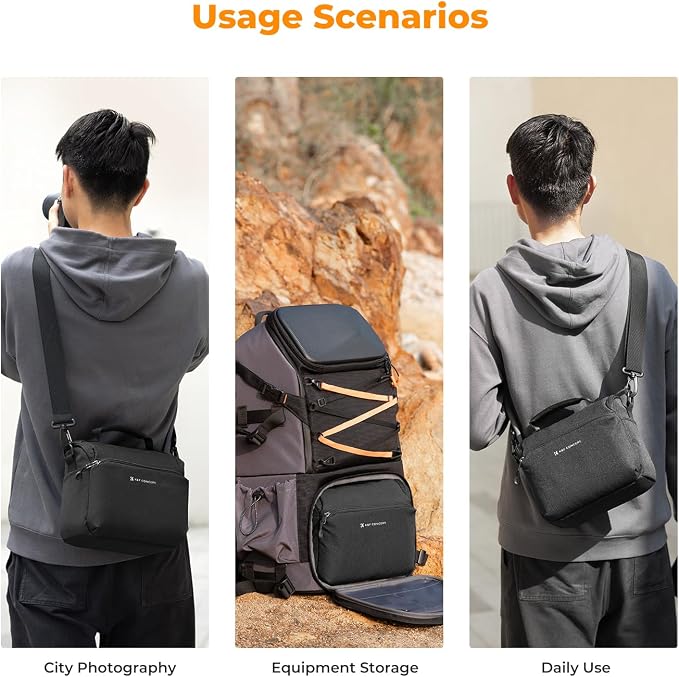 K&F CONCEPT Camera Sling Bag Small Crossbody Camera Case DSLR/SLR/Cute Compact - Image 8