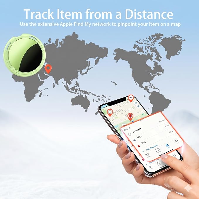 2 Pack Tracker Tags Pair with Apple Find My Bluetooth Air Smart Tags Key Finder - Image 5