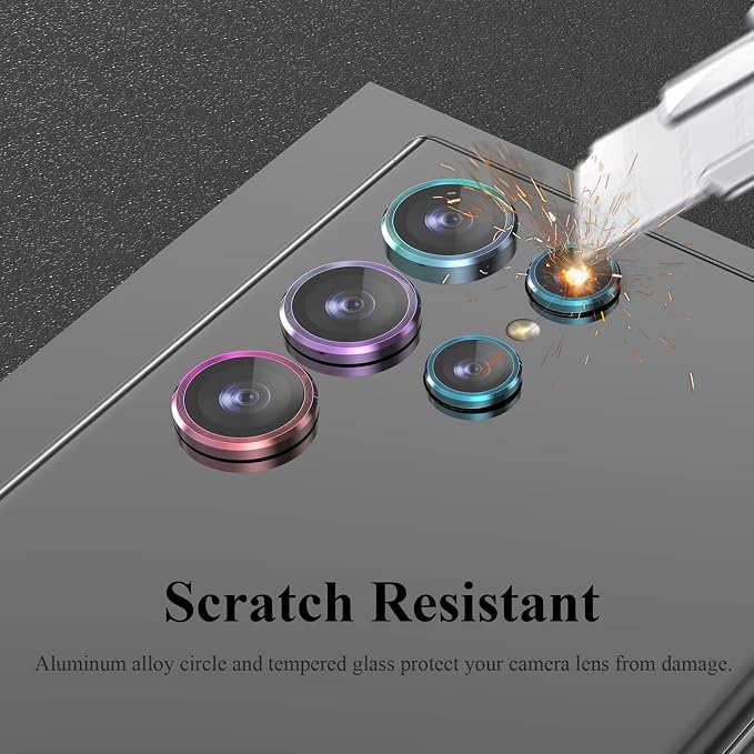 YWXYW for Samsung Galaxy S22 Ultra Camera Lens Protector, Aluminum Alloy - Image 4