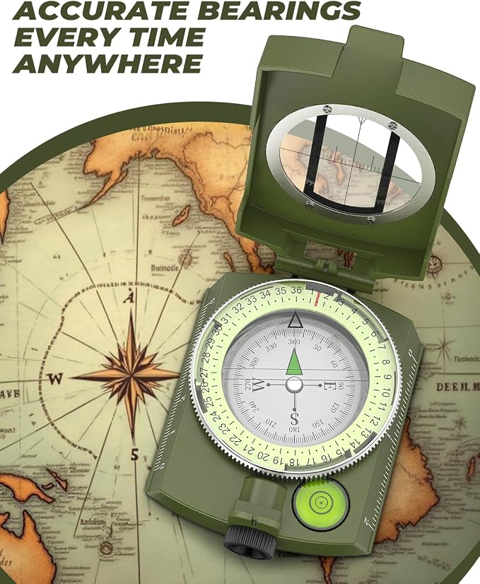 Sportneer Compass: Accurate Durable Lightweight Orienteering Compass - Image 2