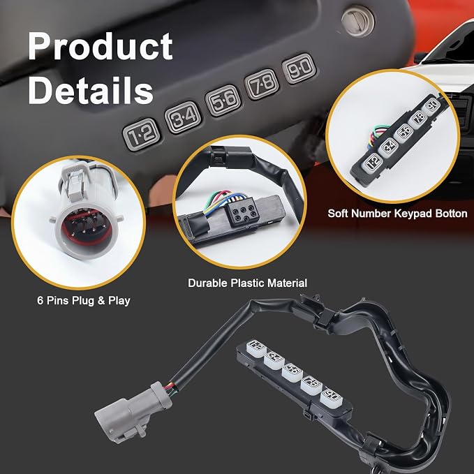 AL3Z-14A626-AAW Keyless Entry Wired Door Keypad Actuator Fit - Image 4